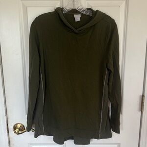 Olive Green Long Sleeve Hoodie